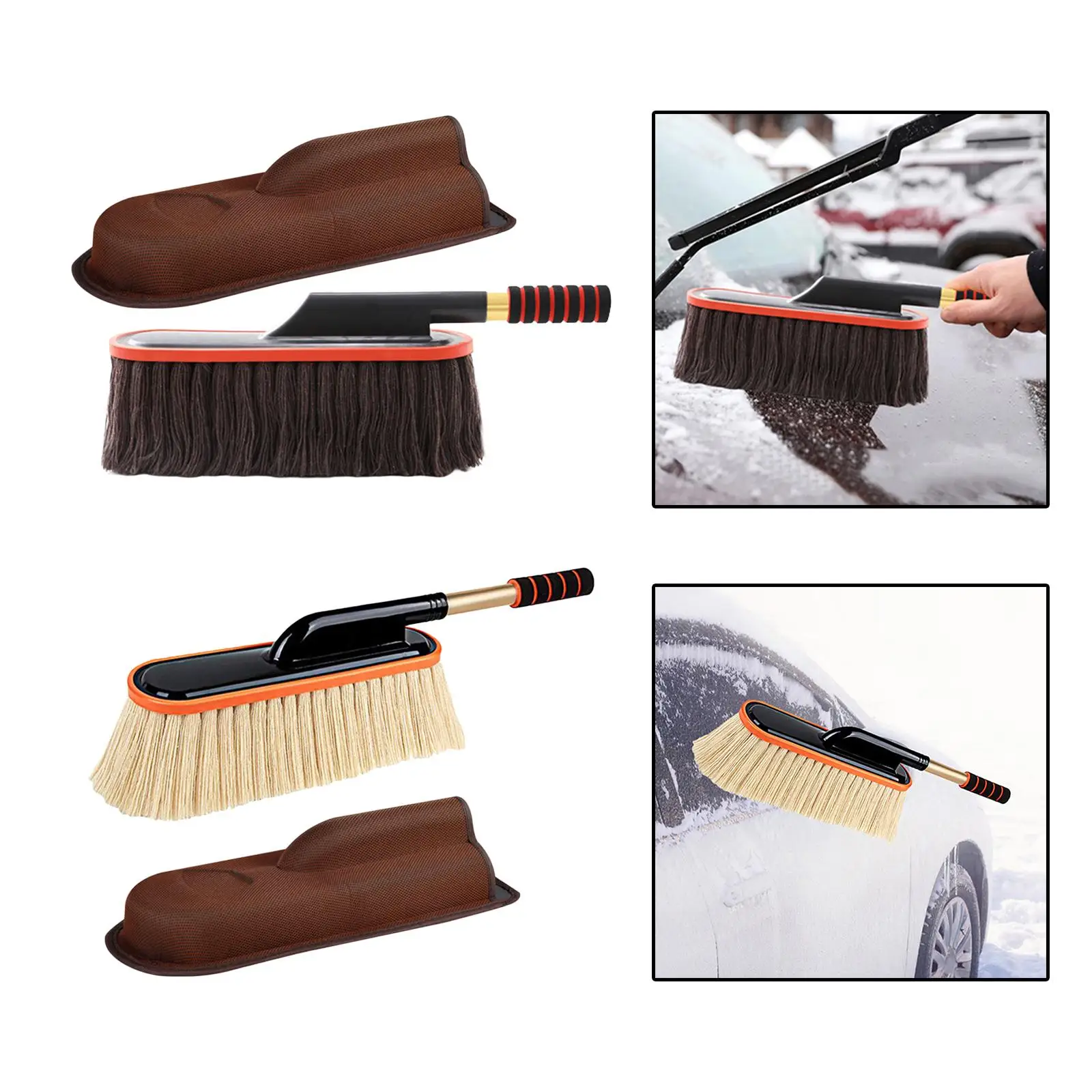 2x Car Duster Dusting Tool Mop Cleaning Brush for Kitchen Automotive Truck