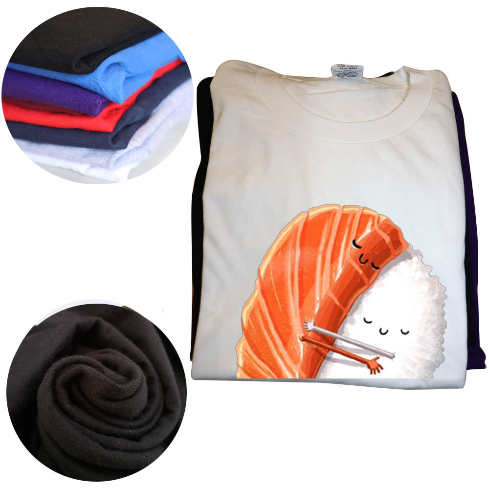 Lustige Familie Party Glücklich T Shirts Tokyo Sushi Umarmung Sommer Stil Grafik Baumwolle Streetwear Kurzarm Geburtstag Geschenke T-shirt – Detail 4