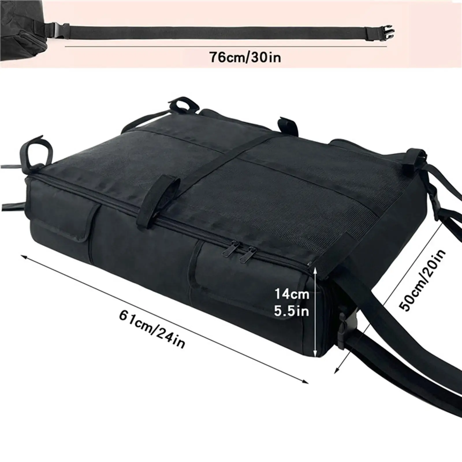 T Top Bag Replacement 600D Oxford Fabric Waterproof Durable T Bag T Top Bimini Storage Pack for Outdoor Camping T Top Boats