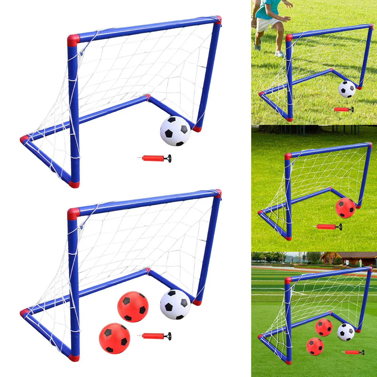 Soccer Goal Sets for Kids Soccer Nets with Ball Training Gifts Football Gate