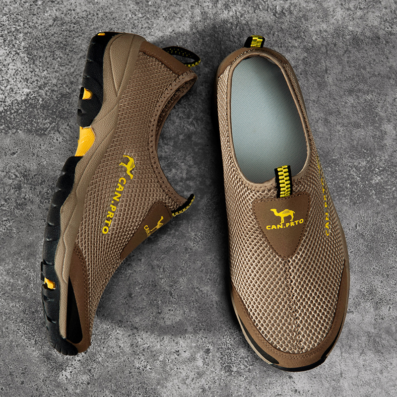 Männer Casual Schuhe Mode Sommer Schuhe Mesh im freien Atmungsaktive Slip-on Wohnungen Männer Turnschuhe Komfortable Wasser Faulenzer Zapatillas – Detail 29