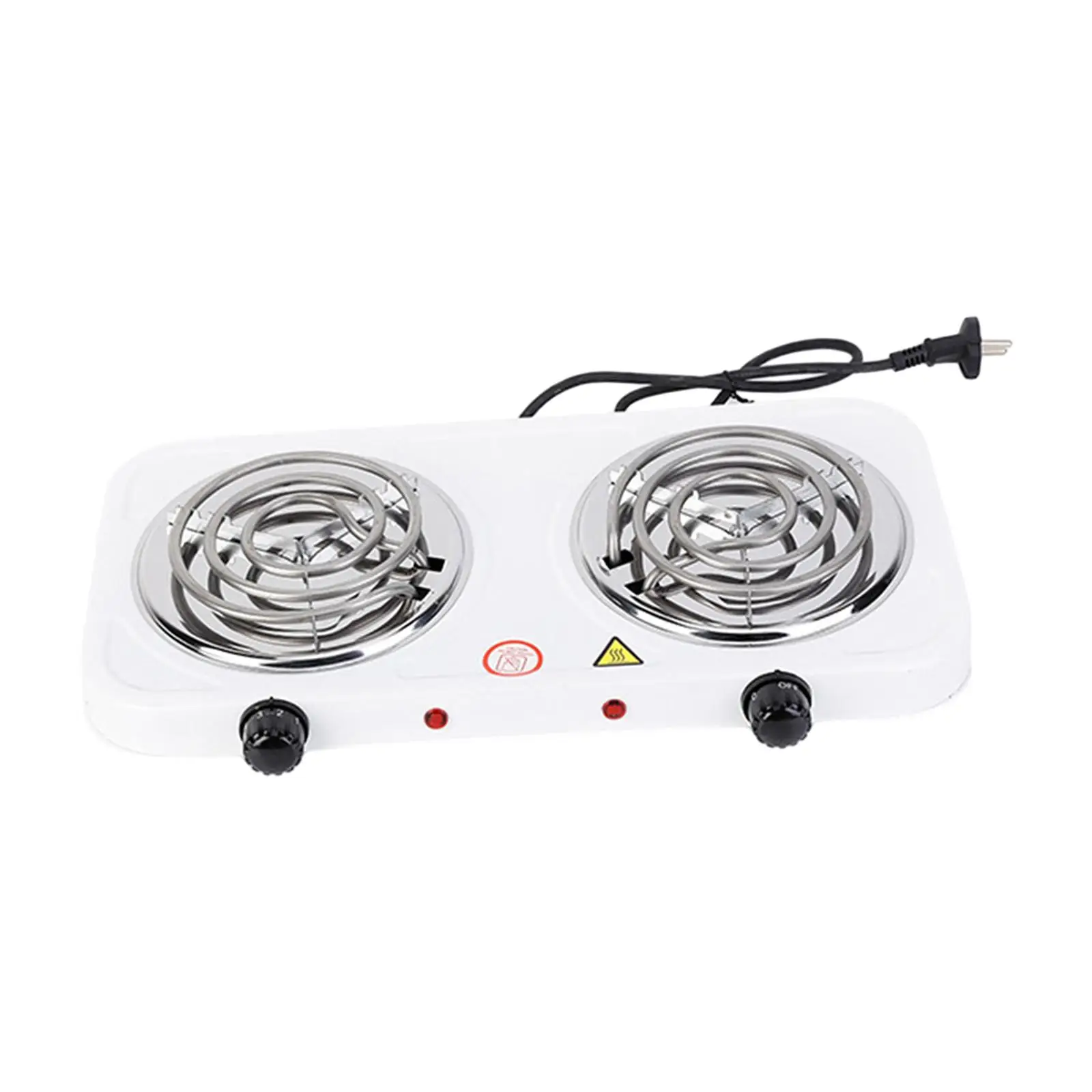Electric Coil Burner 2000W Hotplate Easy to Clean Home Outdoor Adjustable Temperature Hot Plate with Indicator Lights Practical