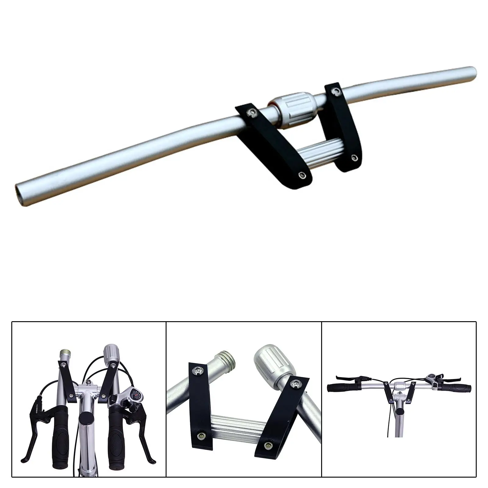 Folding Handlebar Straight Handle Quick Release Cycling Equiment Aluminum Alloy 22.2mm/25.4mm Bike Handlebar for Mountain Bikes