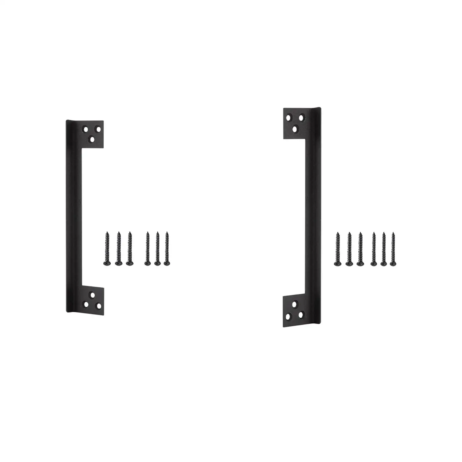 Door Latch Guard Plate Protect against Forced Entry Black for Left or Right Hand Doors Outswing Door Security Protector L Shaped
