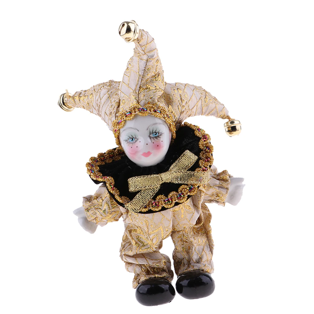 5inch Porcelain Italian Triangel Doll for Valentine Christmas Gift Golden