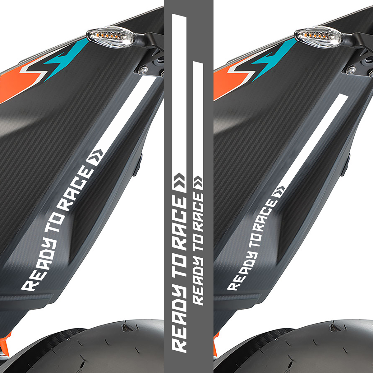 Autocollant Réservoir Moto Voiture - Licorne Maléfique Evil 3D Protection Scratch BIKE-label X502704VA