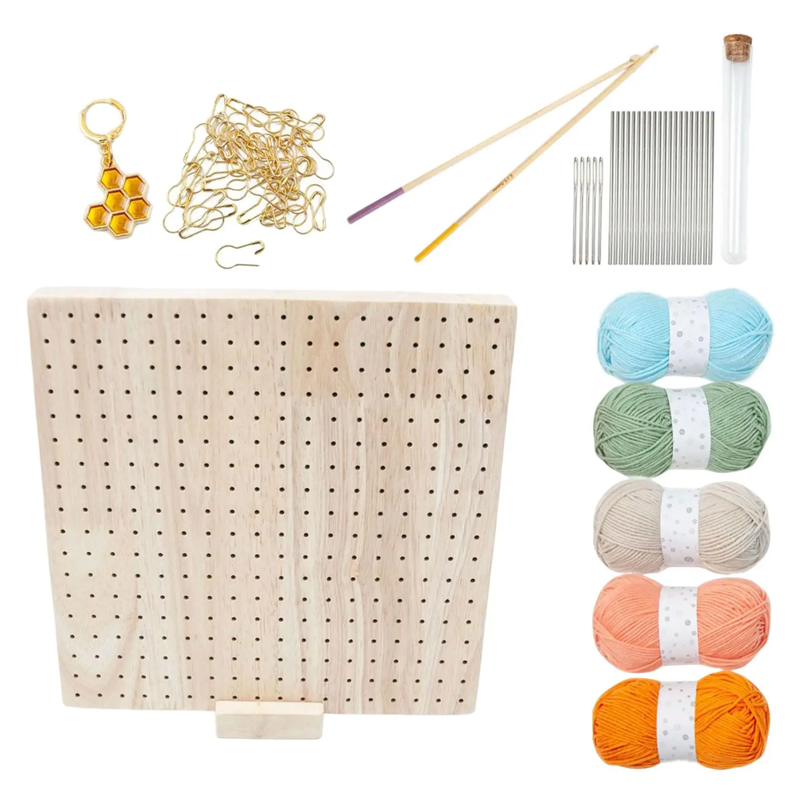 Blocking Board Set Handcrafted Knitting Solid Blocking Mats for Craft Weave Knitting Crochet Sewing Supplies Handy DIY Lovers
