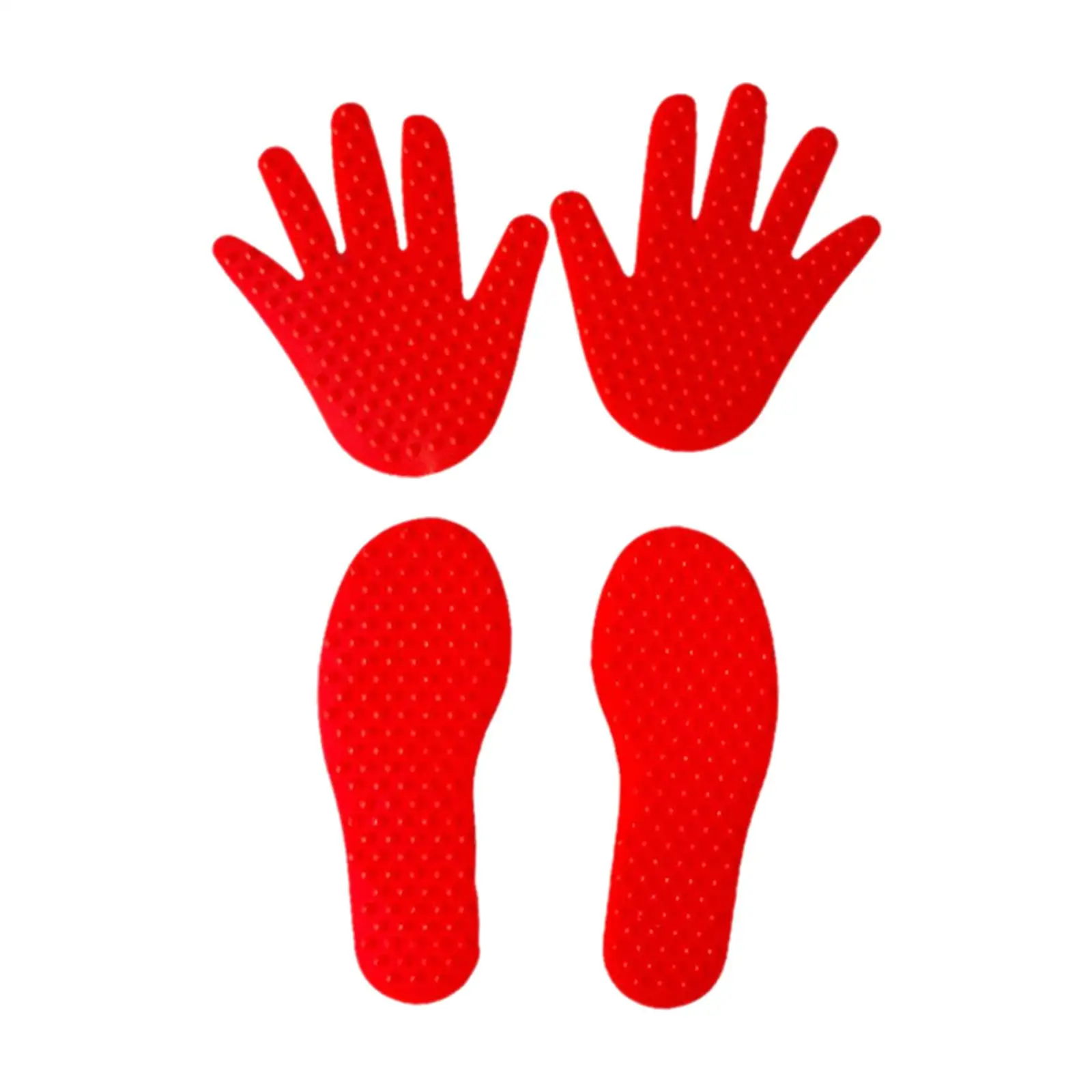 4x Footprint Handprint Toys Crawling Jump for Office Yoga Dance Studio