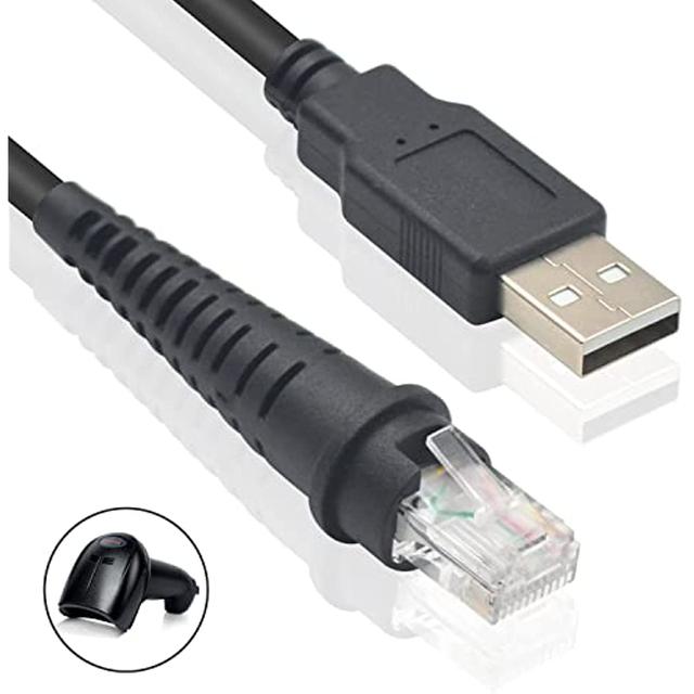 Nku 2m/6.5ft Barcode Scanner USB Cable Compatible with