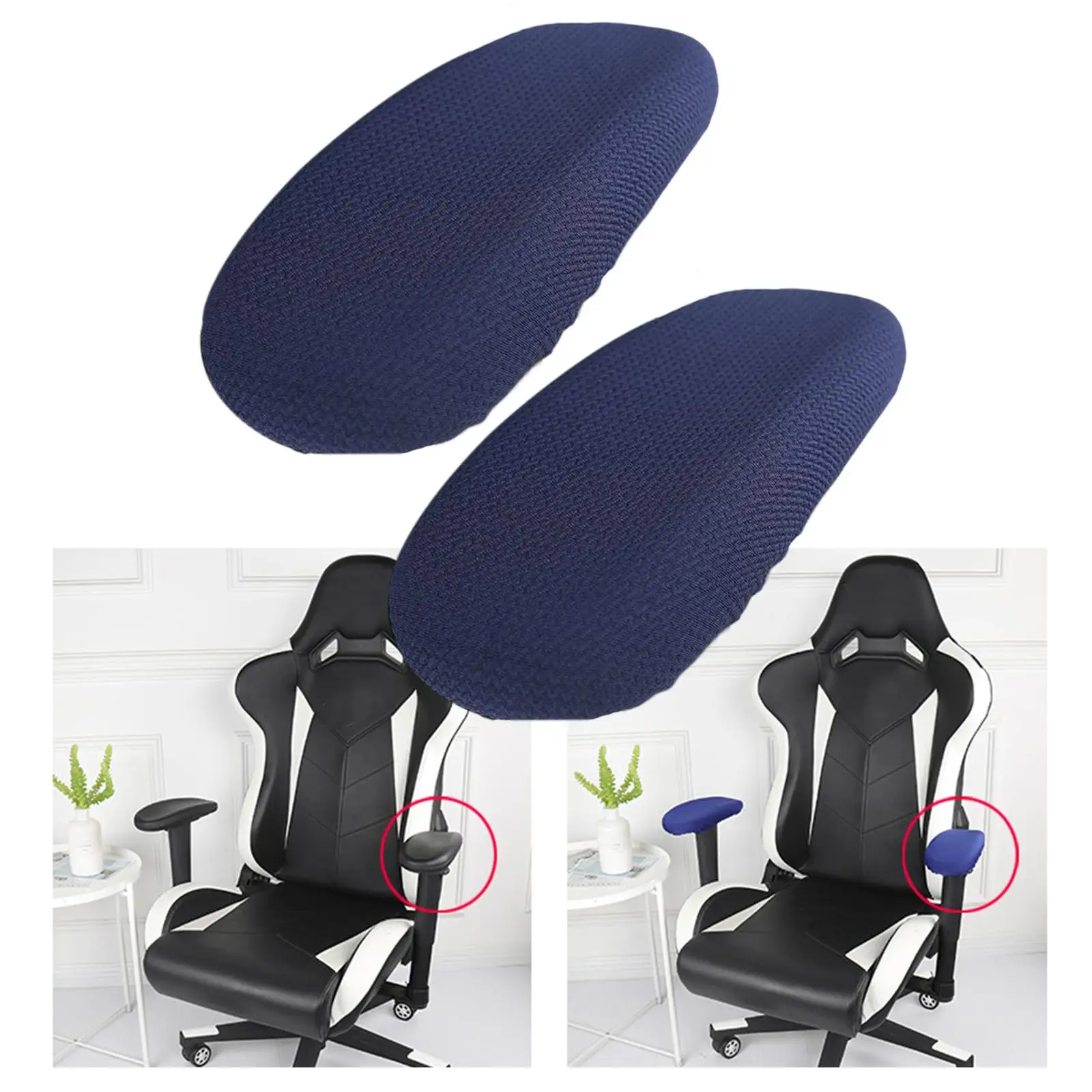 Office Chair Armrest Cover Elbow Arm Rest Protector Cover Comfortable Super Fit Armrest Slipcover for Desk Chair, Gaming Chair,