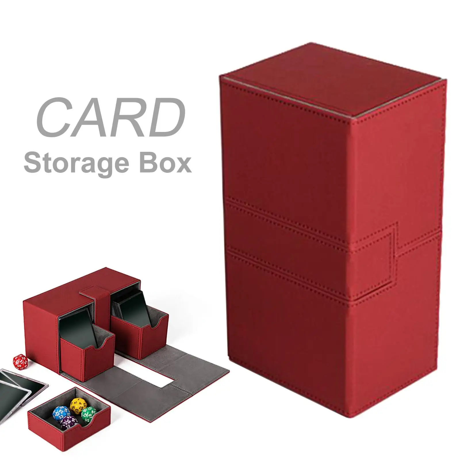 Trading Card Deck Box Storage Organizer Holder Case Container for Hobbies