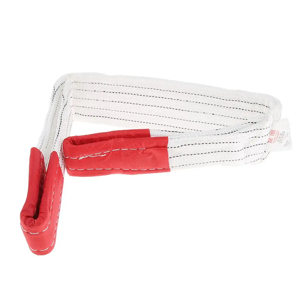 Flat Lifting Sling Towing Pulling Strap Rope Synthetic Fibre 5 Tonne