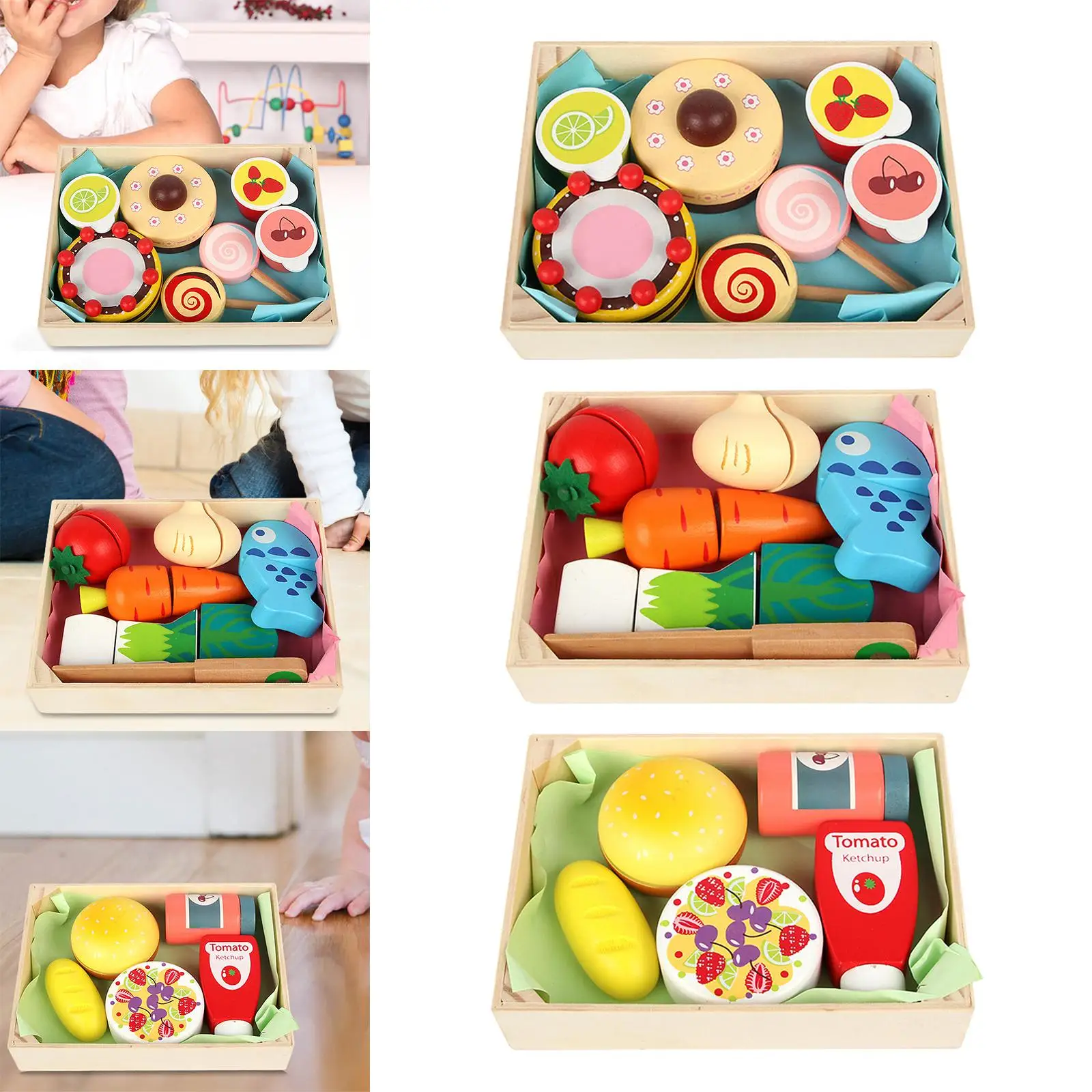 Food Hands on Ability Educational Toys for Girls Kids Birthday Gifts