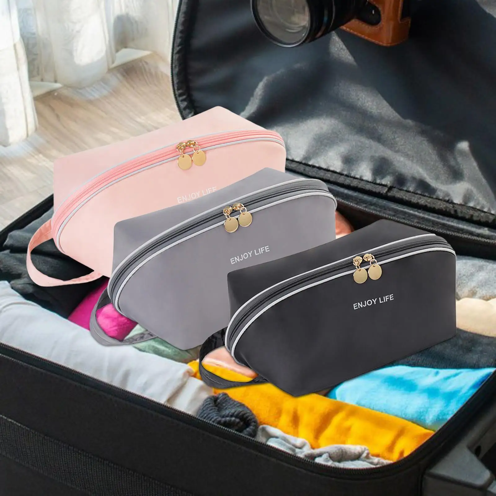 Travel Underwear Organizer Bag Handbag Multifunctional Packing Organizer Packing Cube for Bra Hotel Toiletries Bathroom Airplane