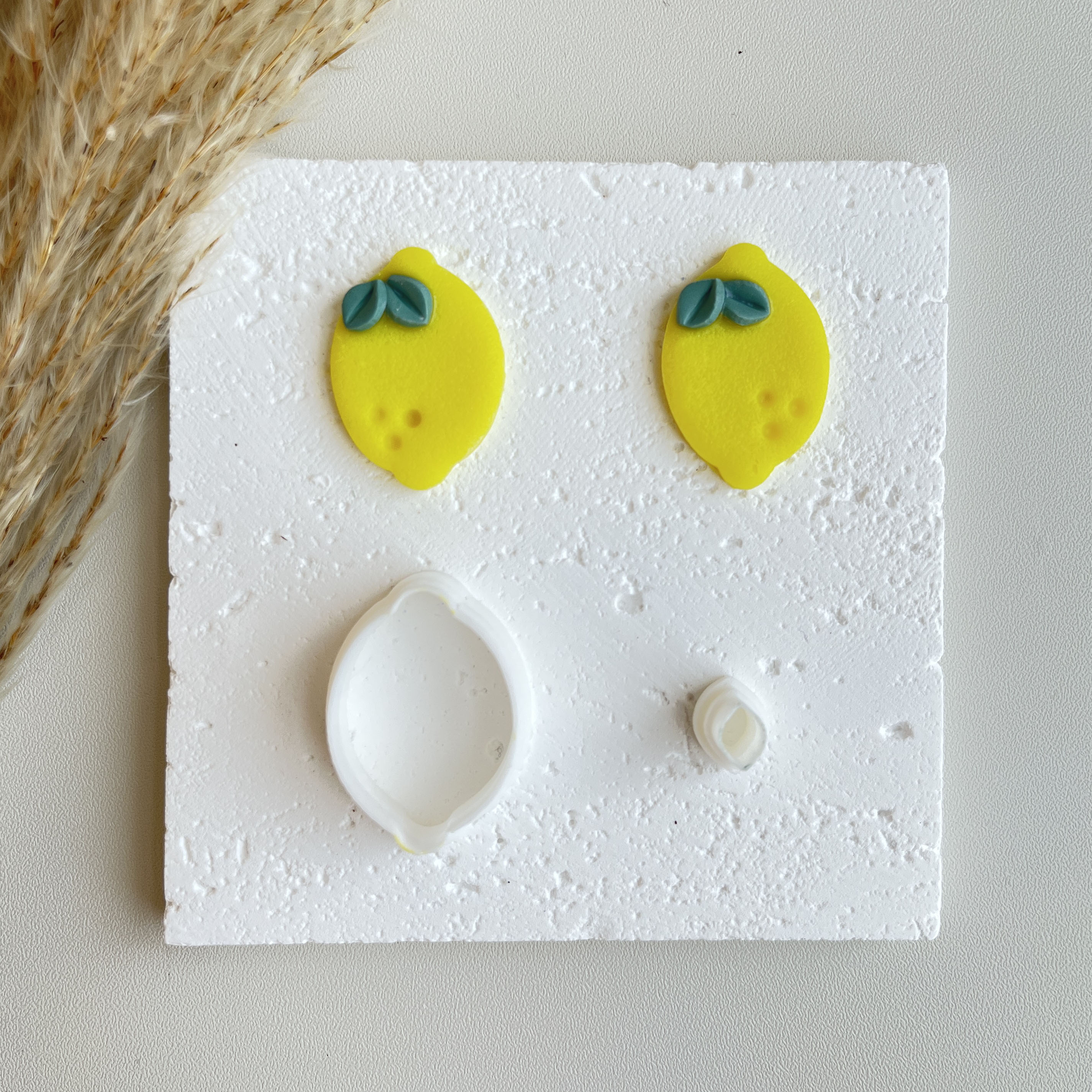 Zitronen scheibe Polymer Clay Formen schöne Frucht scheibe Serie Schneid form Cutter für DIY Ohrringe Schmuck Abzeichen Dekoration machen – Detail 5