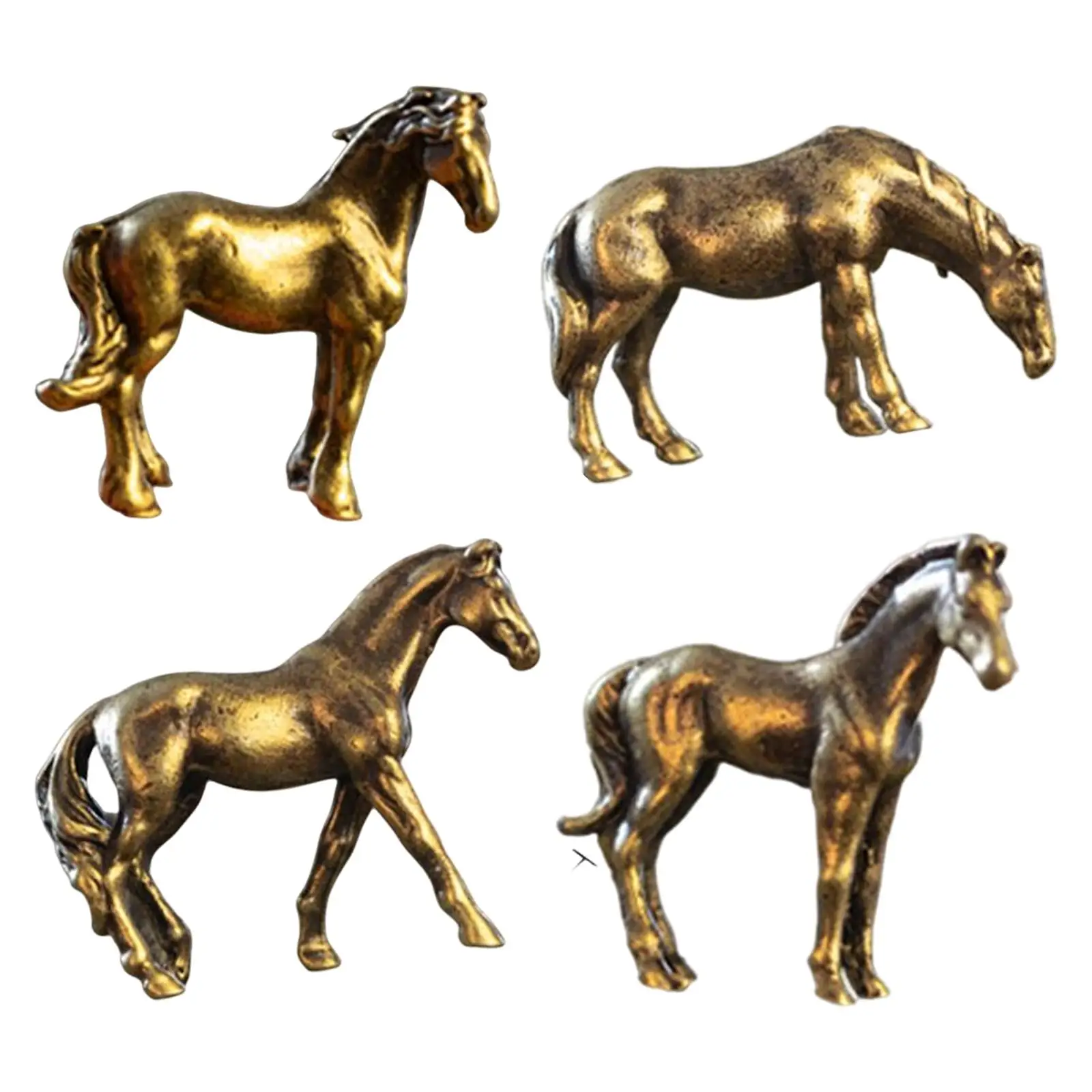 Multipurpose Horse Statues Decoration Collectibles sculpture for Landscape Pavilion Life Scene Festivals DIY Accessories