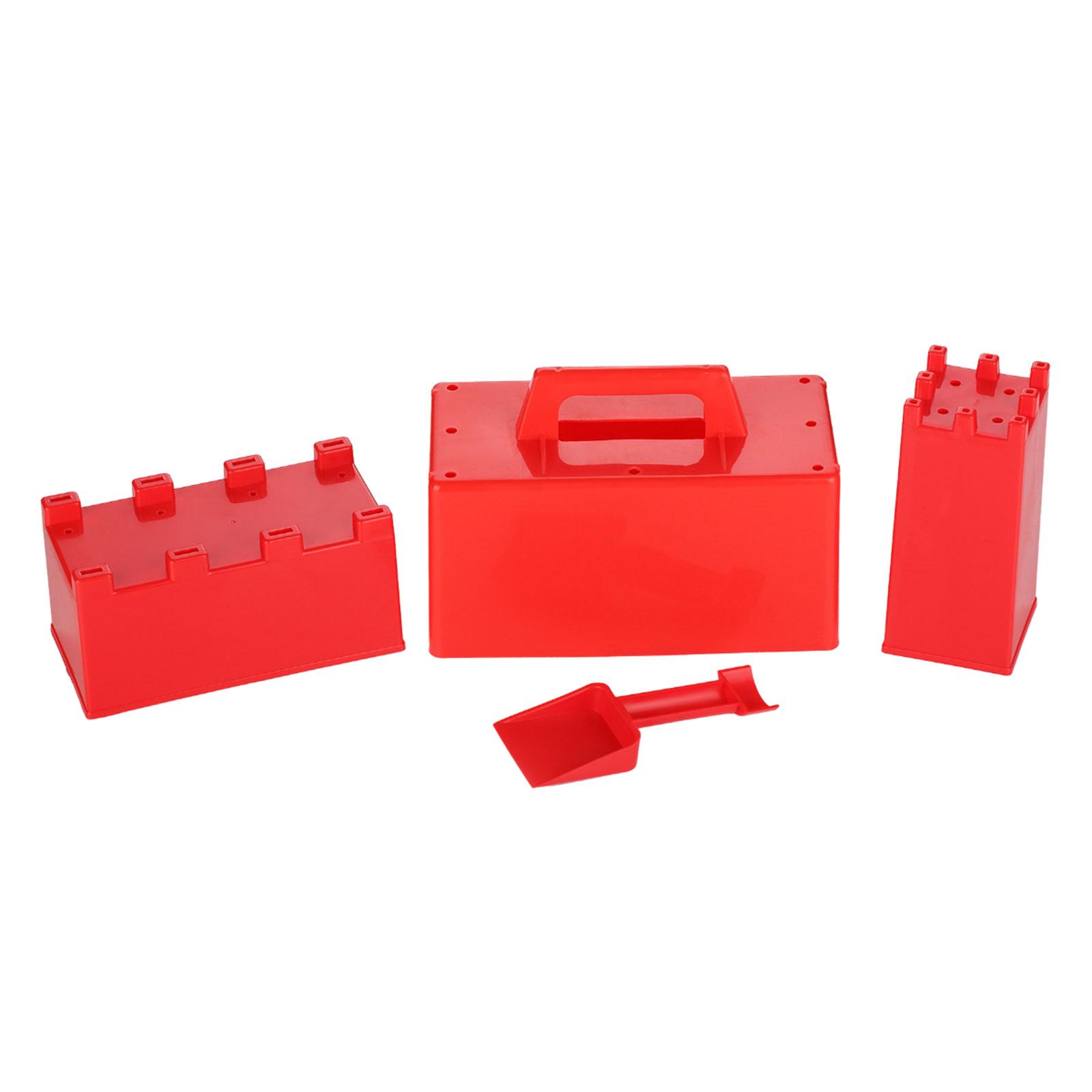 4Pcs Sand Castle Mould Beach Accessory Interactive Snow Building Block