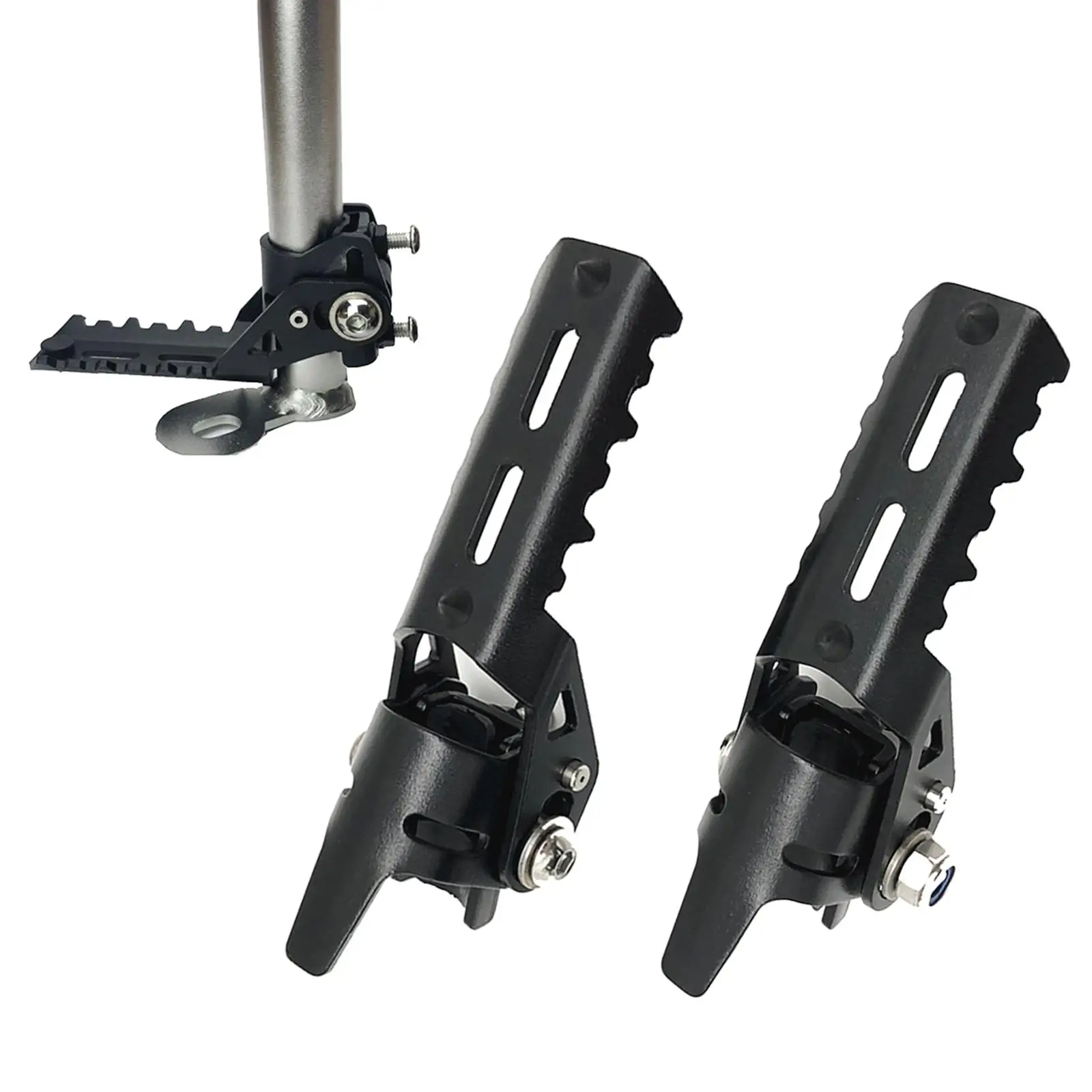 2Pcs Motorcycles Highway Front Foot Pegs Footrests Clamps for bmw R1200GS 2014-2019