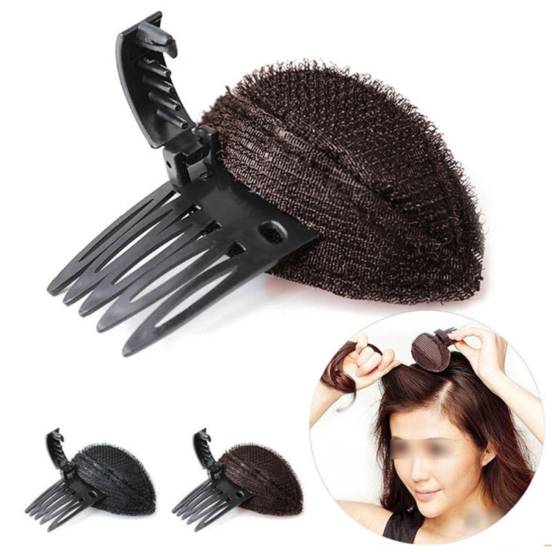 Best of Forehead Hair Volume Fluffy Puff Sponge Pad Clip Comb Insert Tool Base DIY Styling Princess Styling Increased Hair Sponge Pad Reviews & Tips