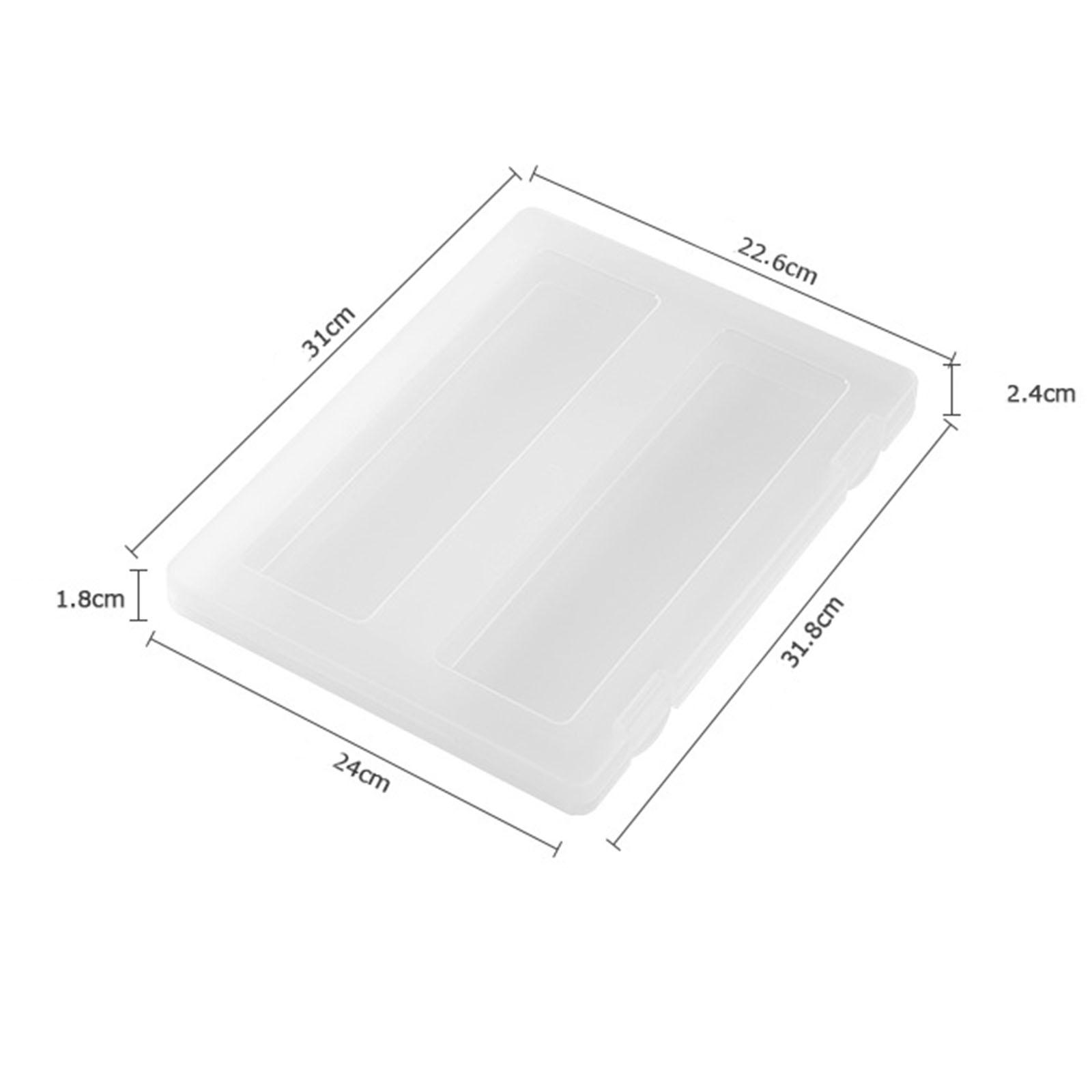 Clear File Box File Folder Magazine Paper Office Home Desktop Office School A4 Holder files Document Organizer Project Case