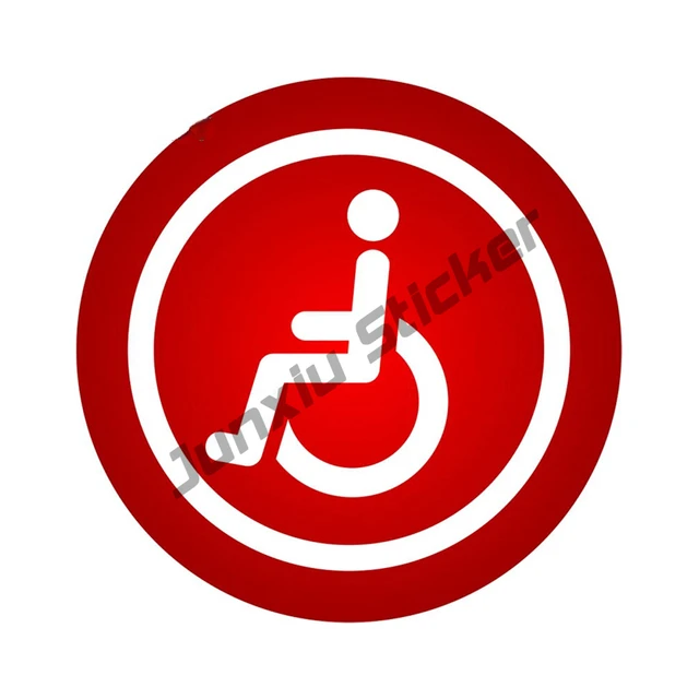 200mm Pas Tout Disabilities Visible Fibromyalgie Handicapé Autocollant  Voiture