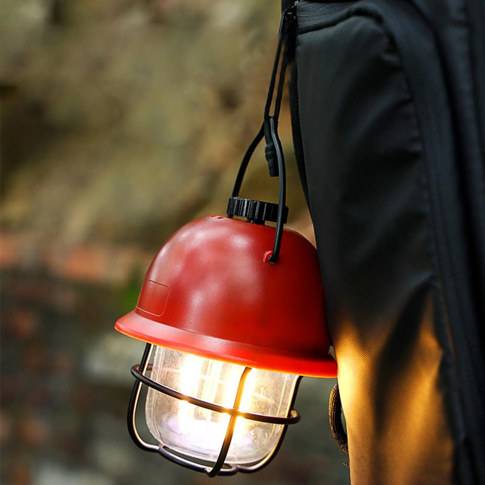 Vintage Warm Light LED Camp Lantern Rechargeable Waterproof Hanging Garden Lights for Courtyard Party Yard Pathway Lawn