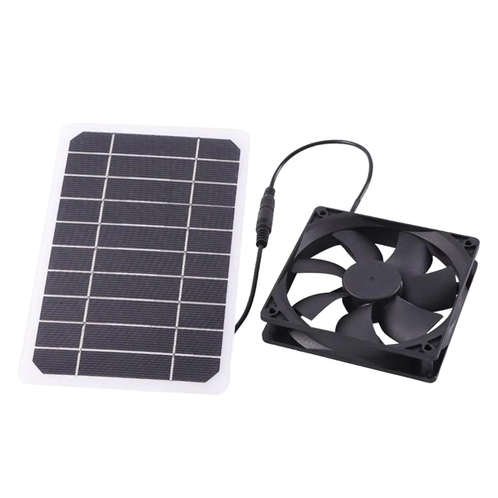Outdoor Solar Powered Panel Fan Solar Powered Fan Cooling Ventilation for Chicken Coop Pet Houses Camping Greenhouse RV Roof