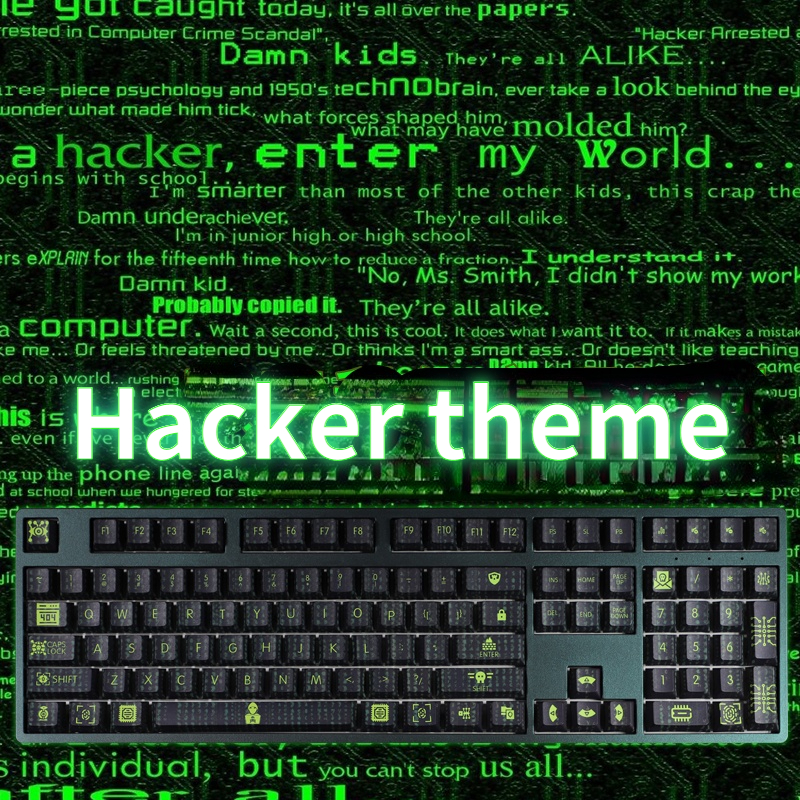 hacker ficção científica dados cyberpunk mecânico teclado boné