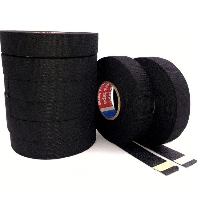 Heat-resistant Adhesive Cloth Fabric Tape Black Fleece Cloth Automotive  Cable Tapes for Home Election Applicance - AliExpress