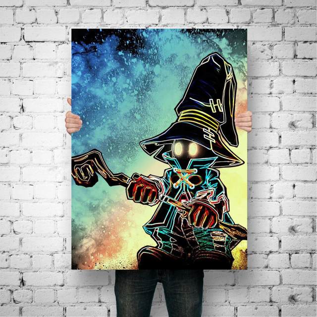 Soul Of The high quality Black Mage Poster Painting canvas 12*18inch