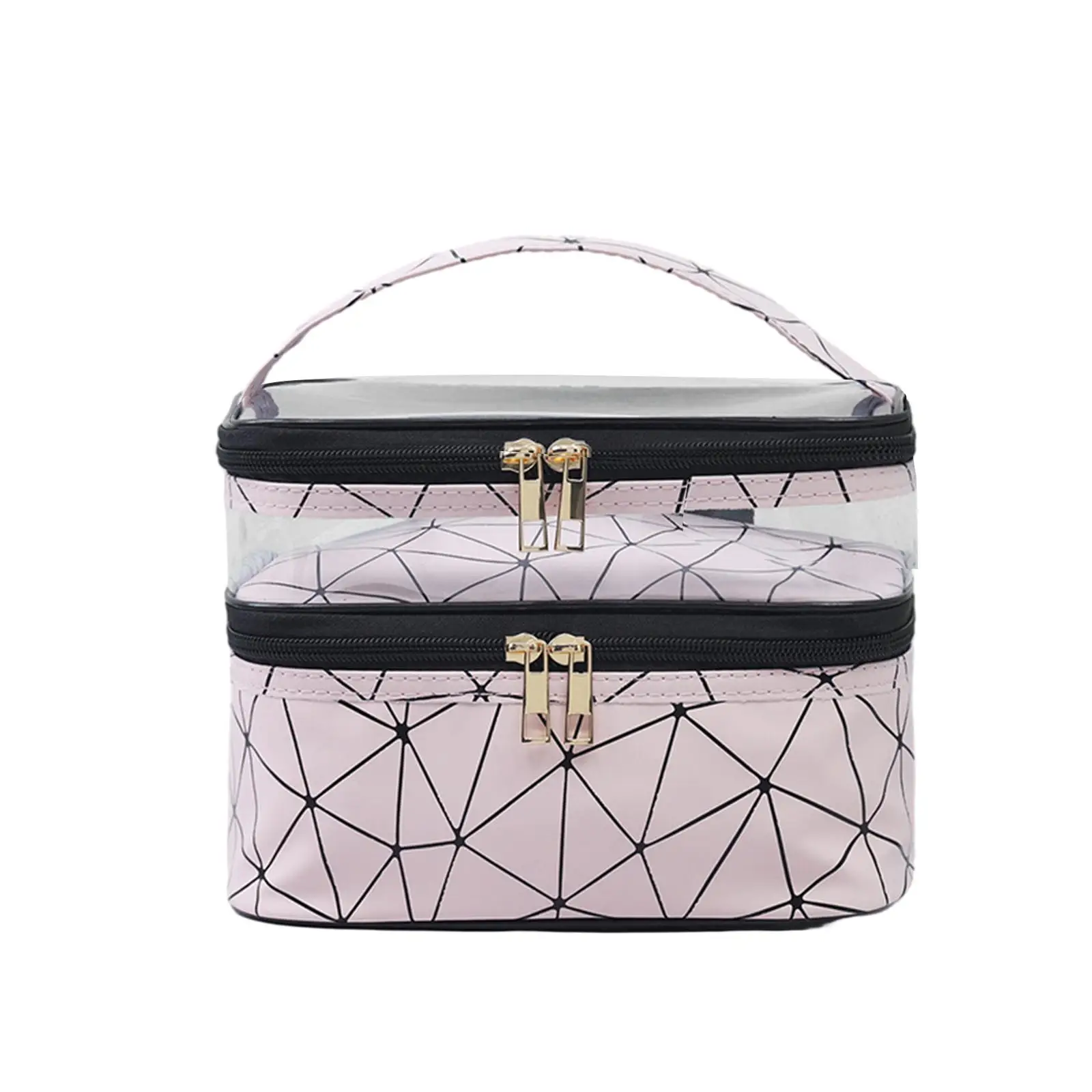 Double Layer Cosmetic Bag Travel Essentials for Traveling Hair Accessories