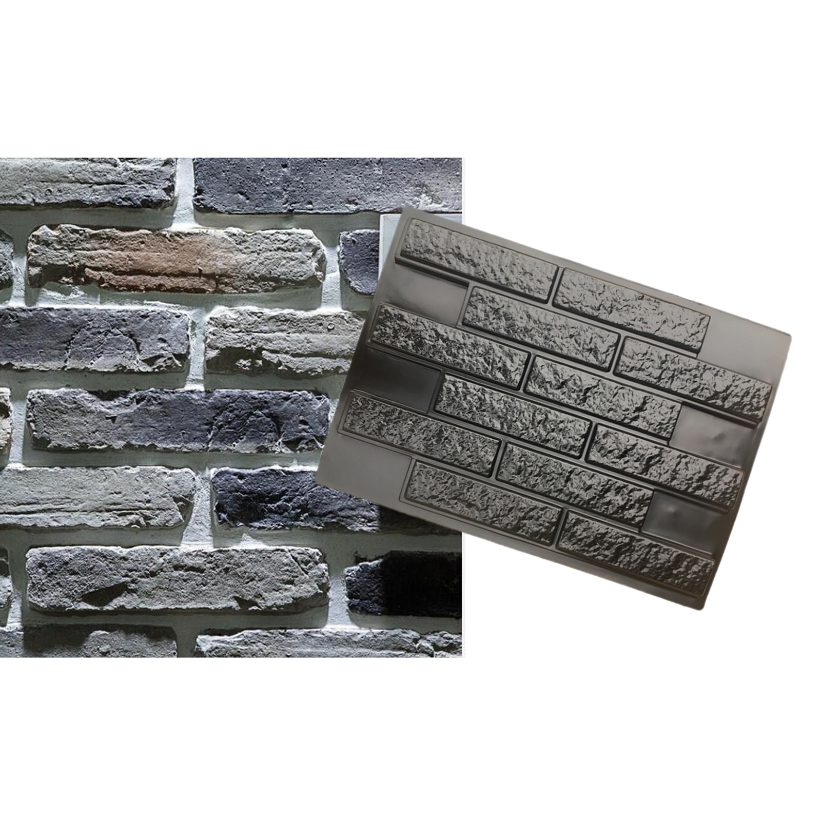  Concrete Plaster Tiles Bricks ,   for Wall Panel decor for art,Cement Bricks Maker ,Vertical Concrete Stamps