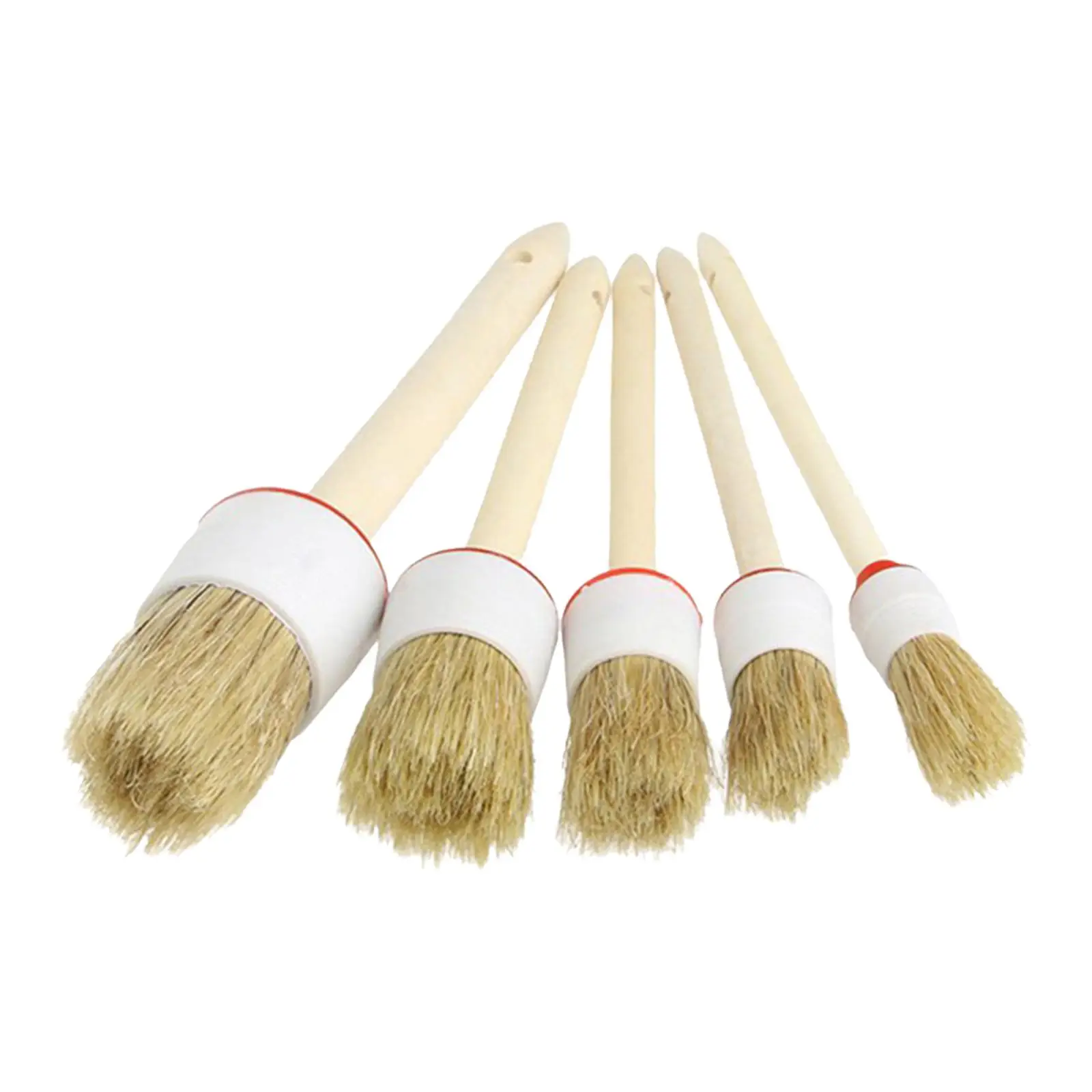 5Pcs Hangable Car Soft Bristle Detailing Brush Set for Exterior Interior