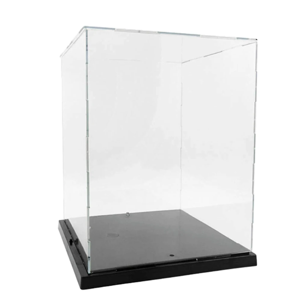 8.27x8.46x10.24inch Clear Acrylic Toys Display Dustproof  Showcase Case Box,