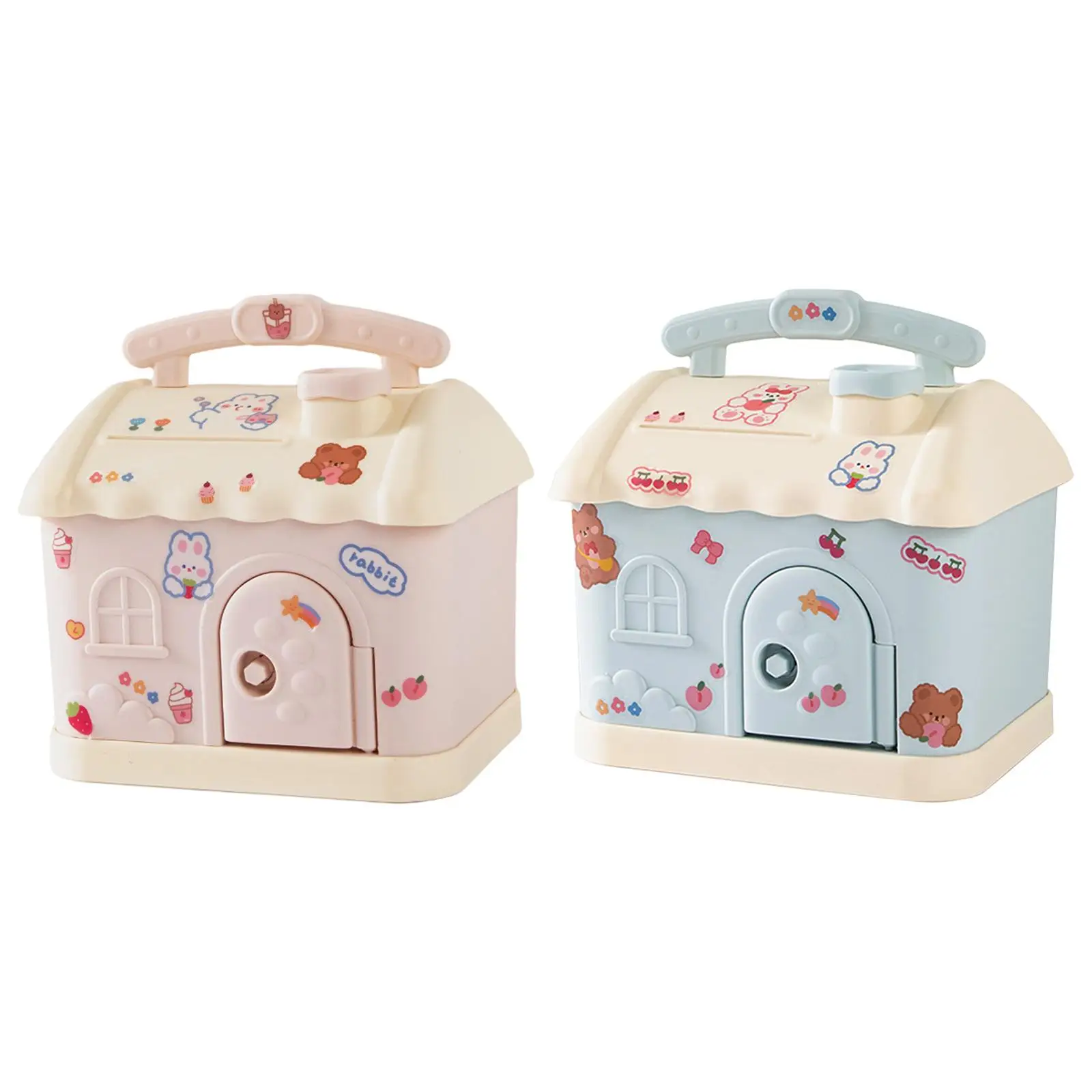 Coin Bank with Lock Secure Locking Decorative Large Capacity Piggy Bank for Children Young Children New Moms
