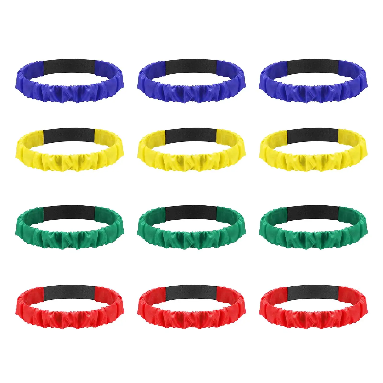 12Pcs Race Legged Band Elastic Tie Strap Kids Party Supplies Field Day Games Adult Teens Legged Race Band 3 Legged Race Band