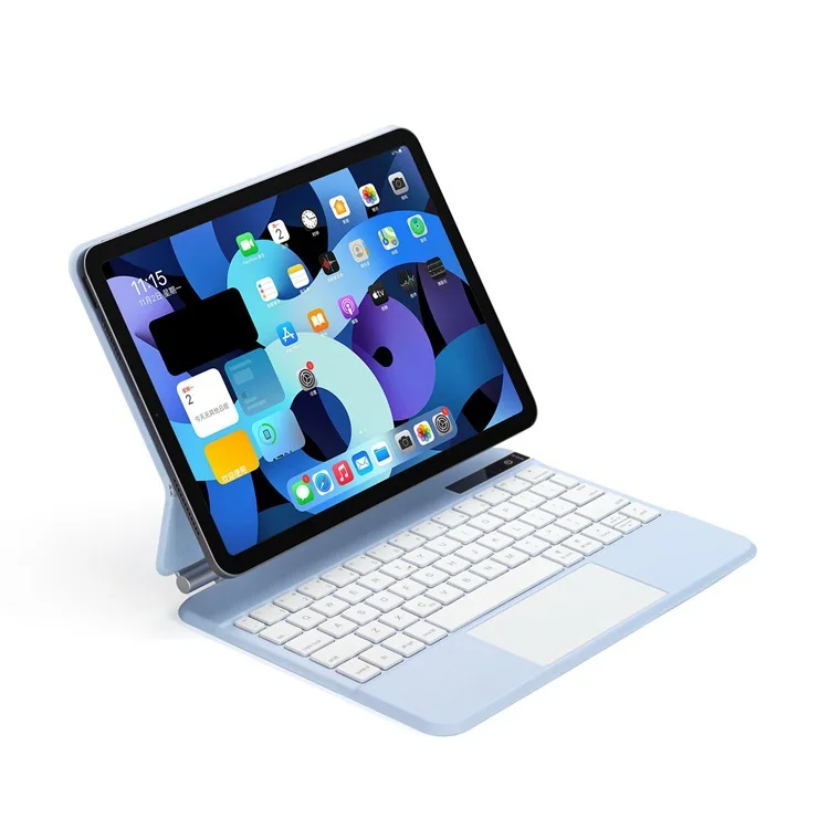 Magnetic keyboard case with touchpad for iPad pro11 pro12.9 air5 air4 magic control bluetooth protective shell wireless keyboard iphone 12 pro max leather case