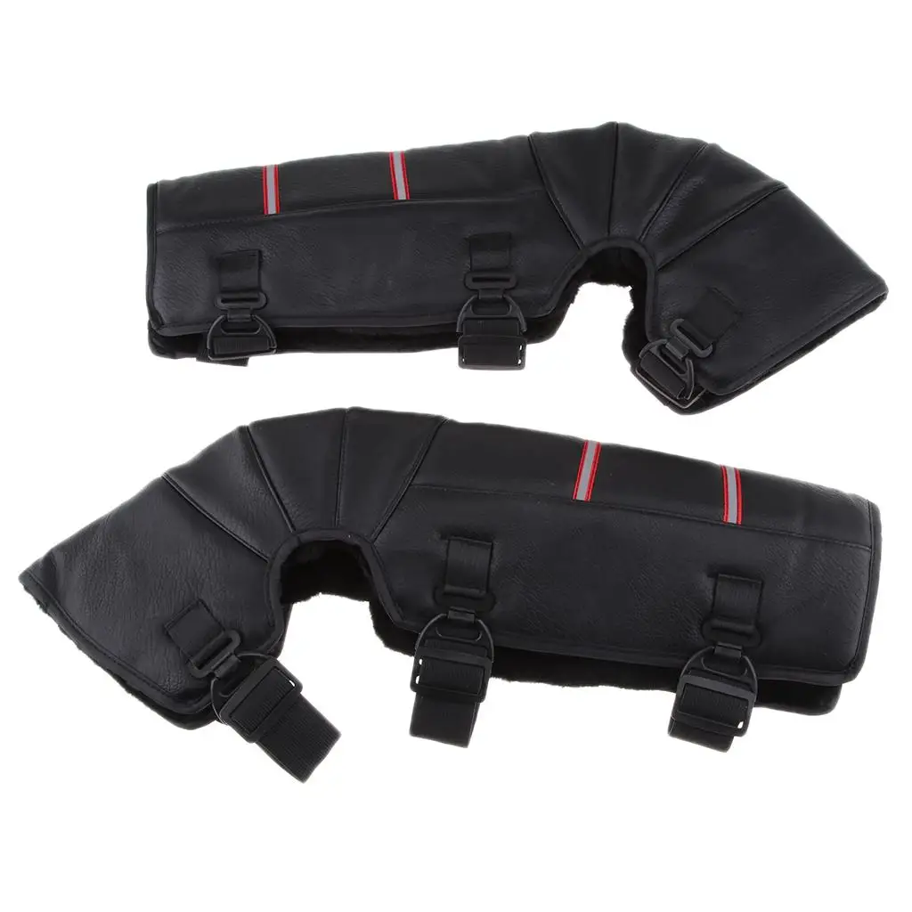 2 Pieces Winter Knee Pads Protective Motorcycle Knee Pad Warm 