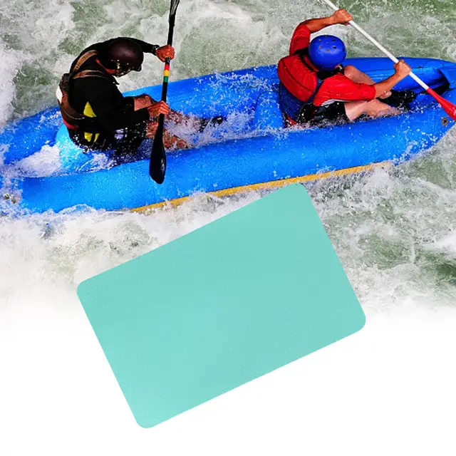Parches de reparación de PVC resistentes al agua para Kayak, botes  inflables y colchón de Yoga, color Azul by shamjiam
