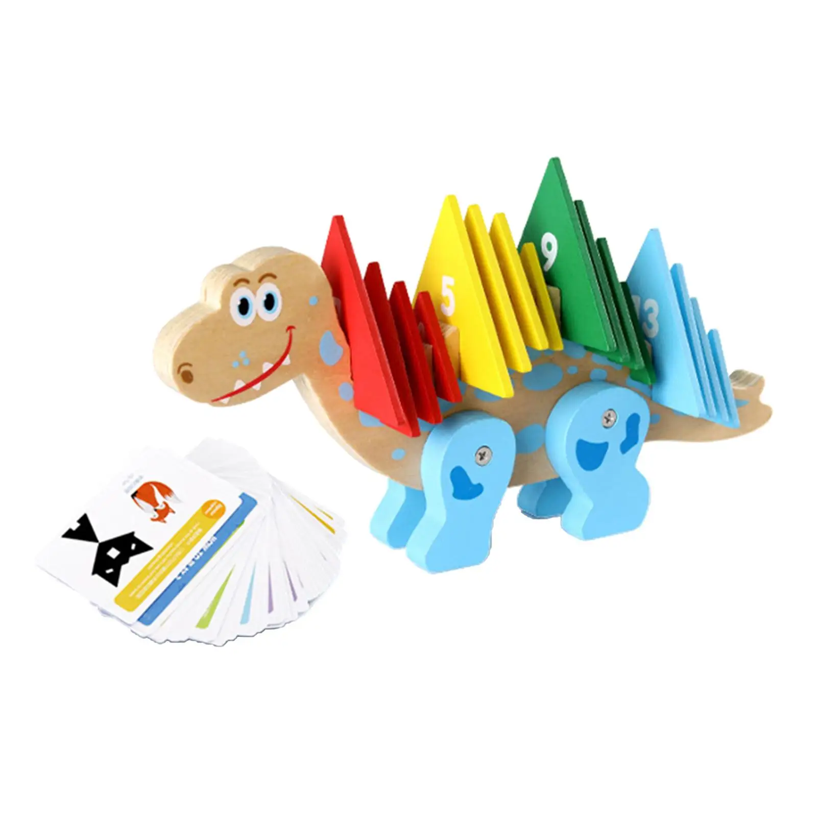 Kids Math Blocks Toy Dinosaur Find The Law Lightweight Math Learning Toy for Toddlers