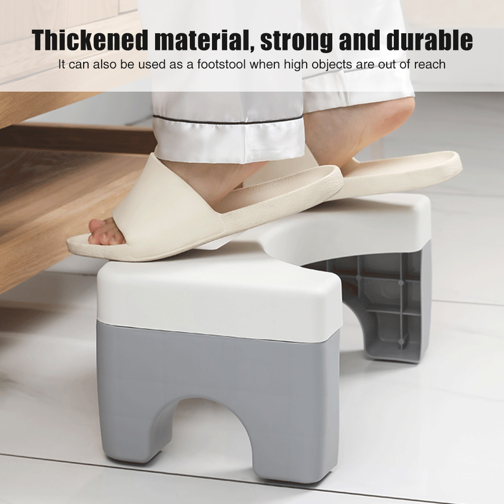 Tabouret Toilette Bambou 17cm WELLTE - Posture Accroupie Naturelle - Soulage Constipation Hémorroïdes
