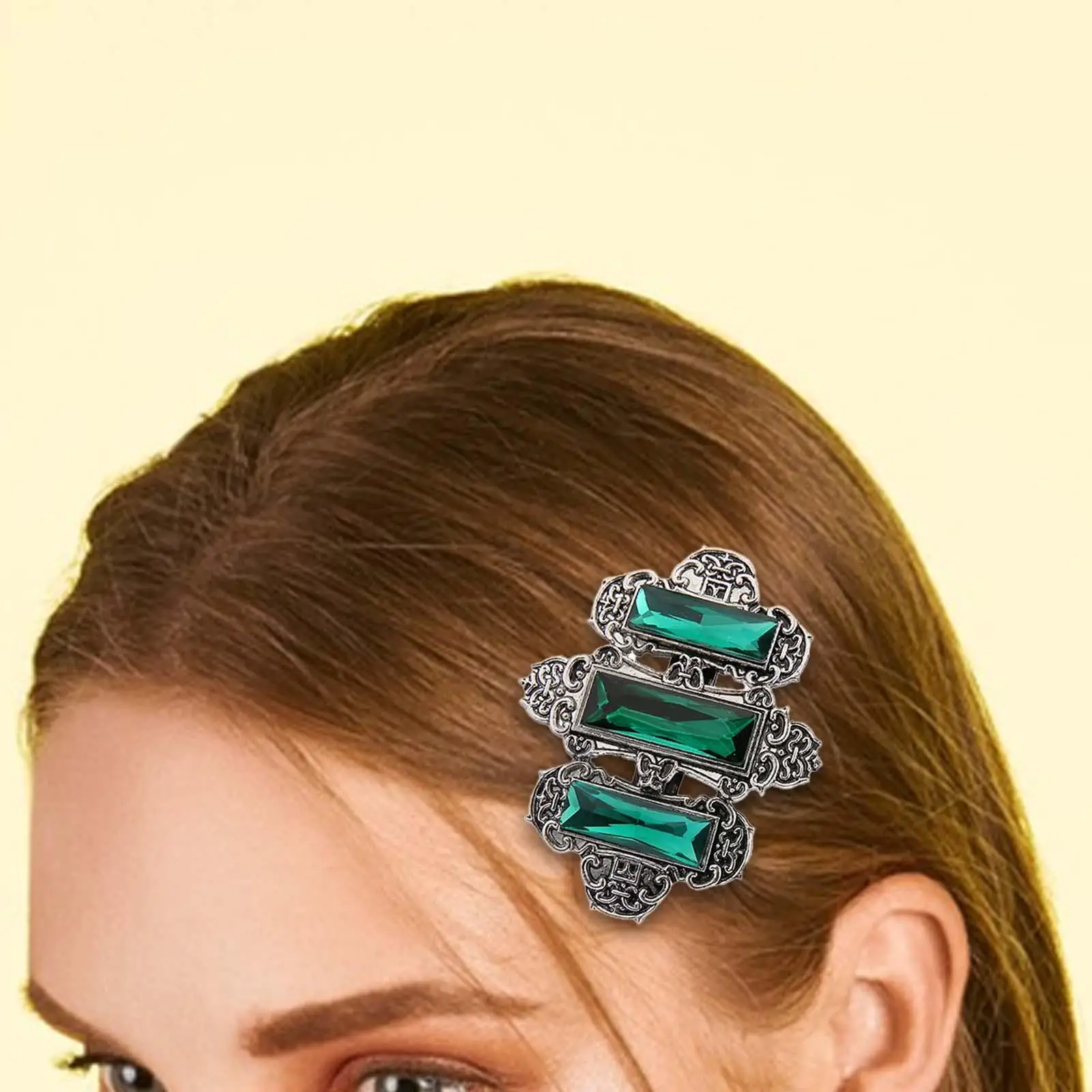 Duckbill Clip Hairpins Hair Accessory Fashion Headwear Metal Barrettes Gift Decorative for Prom Makeup Birthday Wedding Bridal