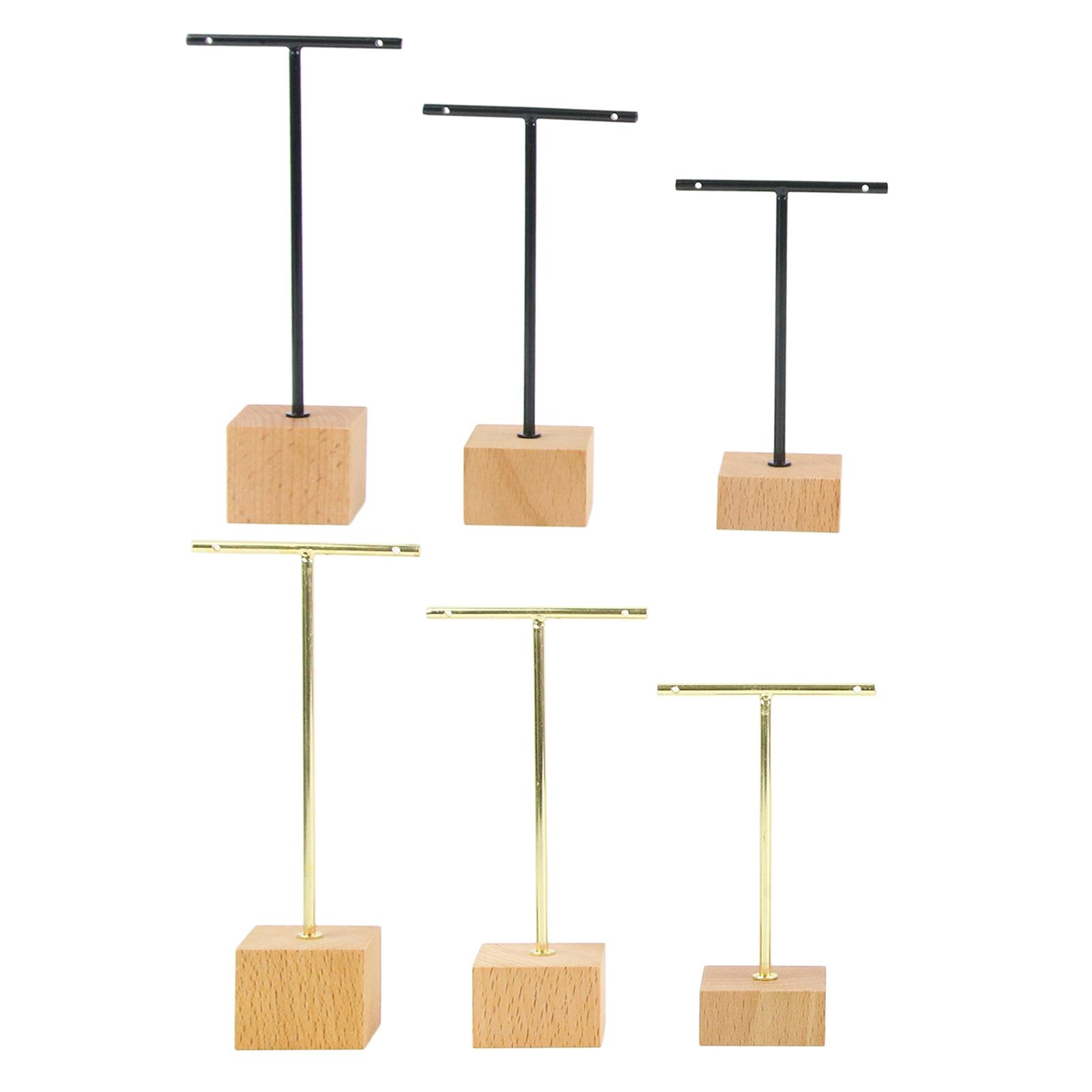 3pcs Fashion T- Jewelry Display Stand Jewelry Organizer Retail Display Stand Tabletop Jewelry  for Bracelet Earrings Studs