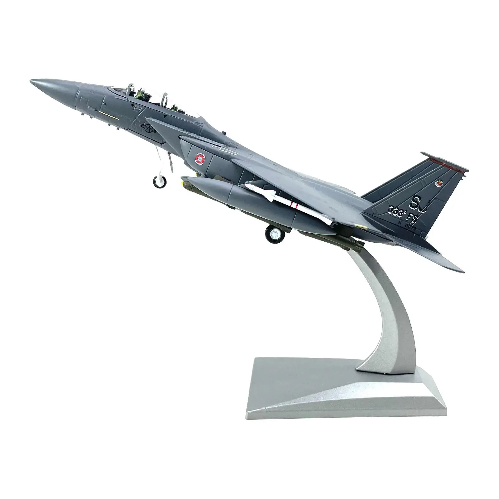 Diecast Alloy 1/100 F 15E Fighter Aircraft Plane Model Exquisite with Stand