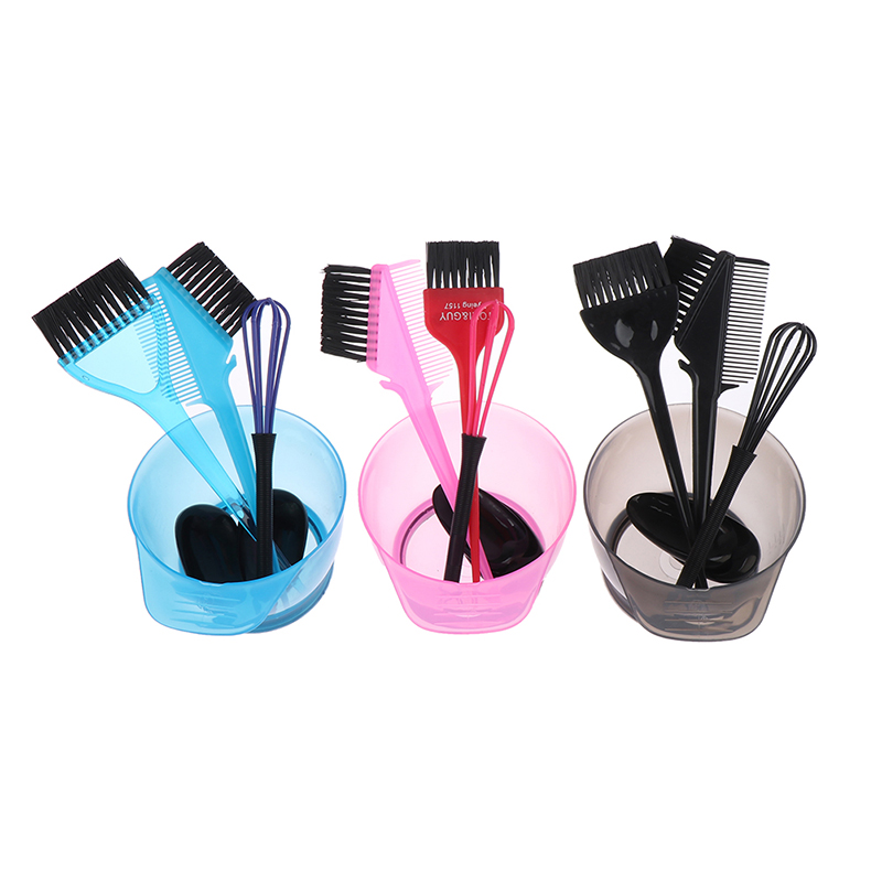Description Picture 2 of itemHair Dye Color Brush Bowl Set With Ear Caps Dye Mixer Hairstyle Accessorie