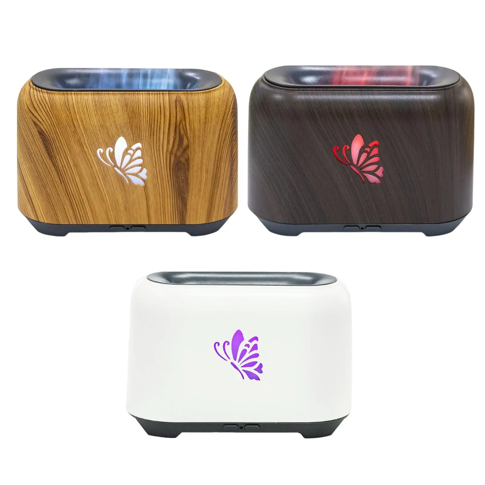 Essential Oil Diffuser with flame Colorful Lights for Home office