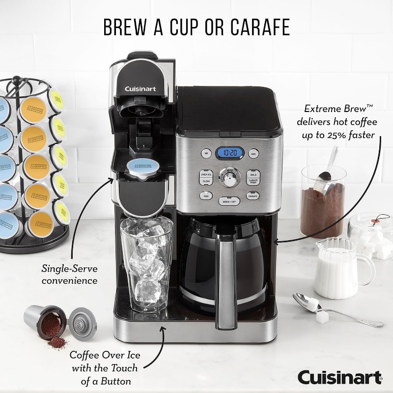 Title 4, Coffee Maker, 12-Cup Glass Carafe, Automatic Ho...