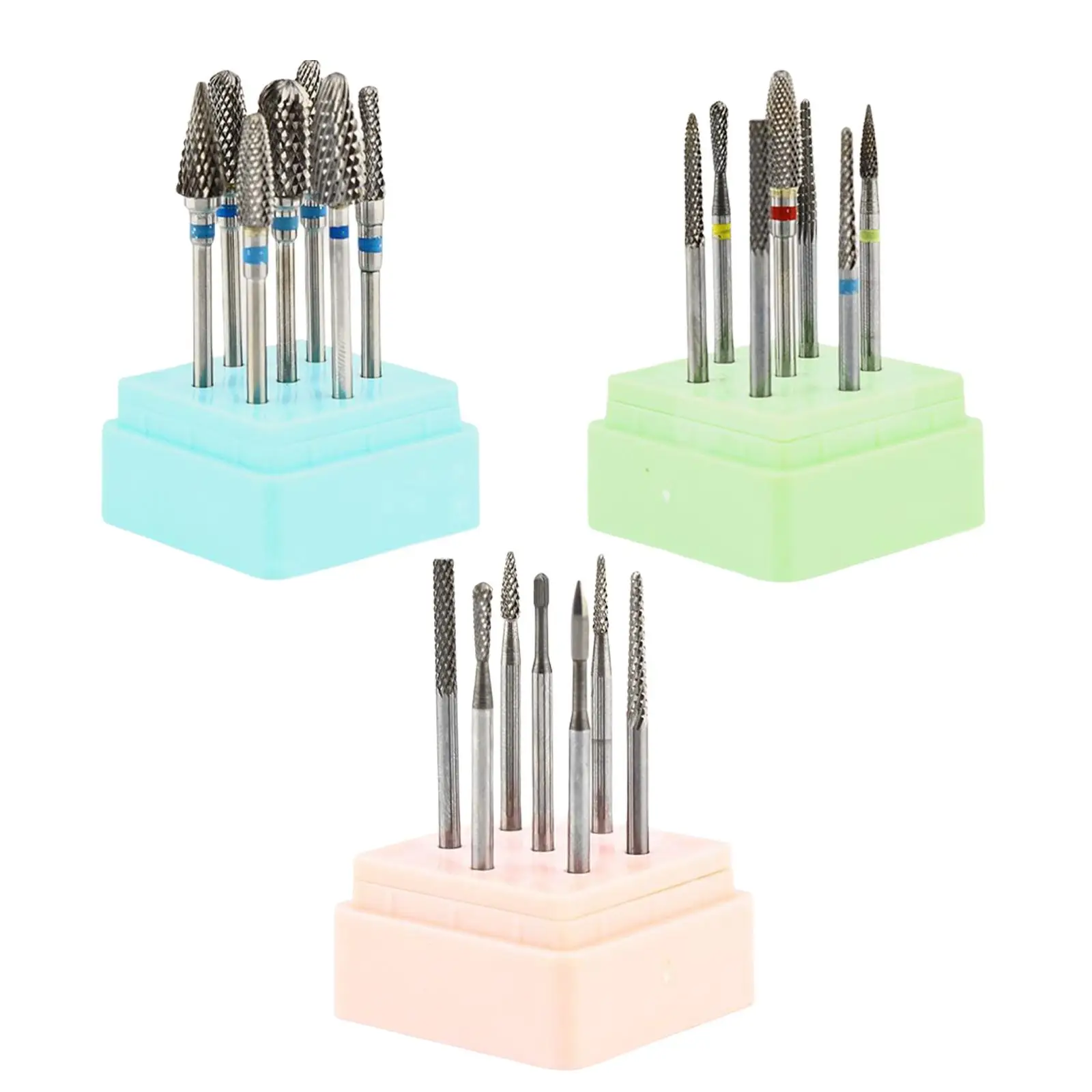 7x Electric  , Tungstene Professional Nail File, for Cuticle Pedicure Nail Polish Dip   Remove Tools