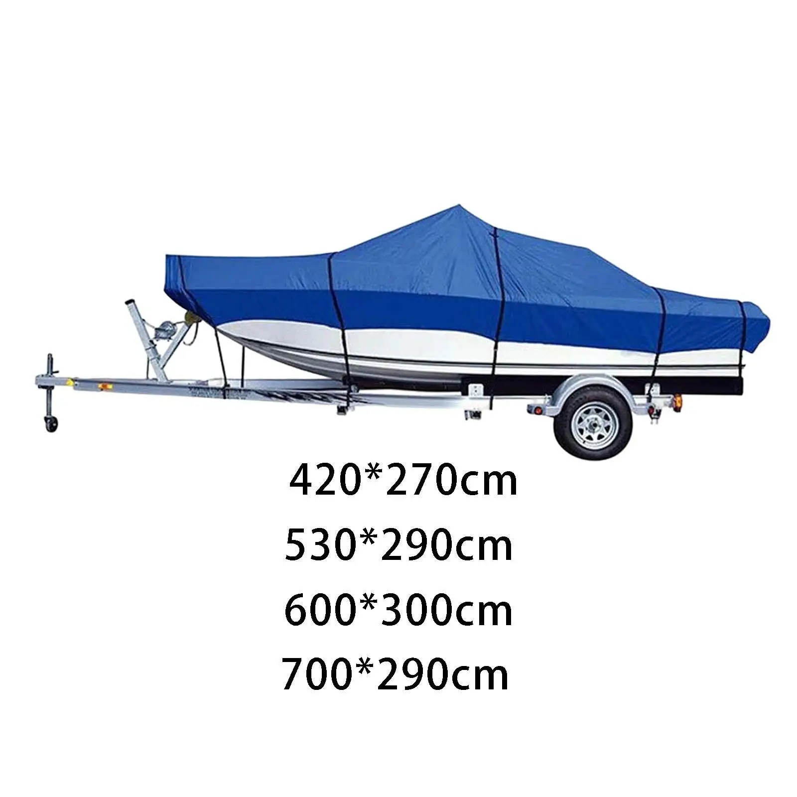 Universal Boat Cover,  with Drawstring Waterproof Heavy Duty Fit for  Fishing Boat Marine Dinghy Paddle Board