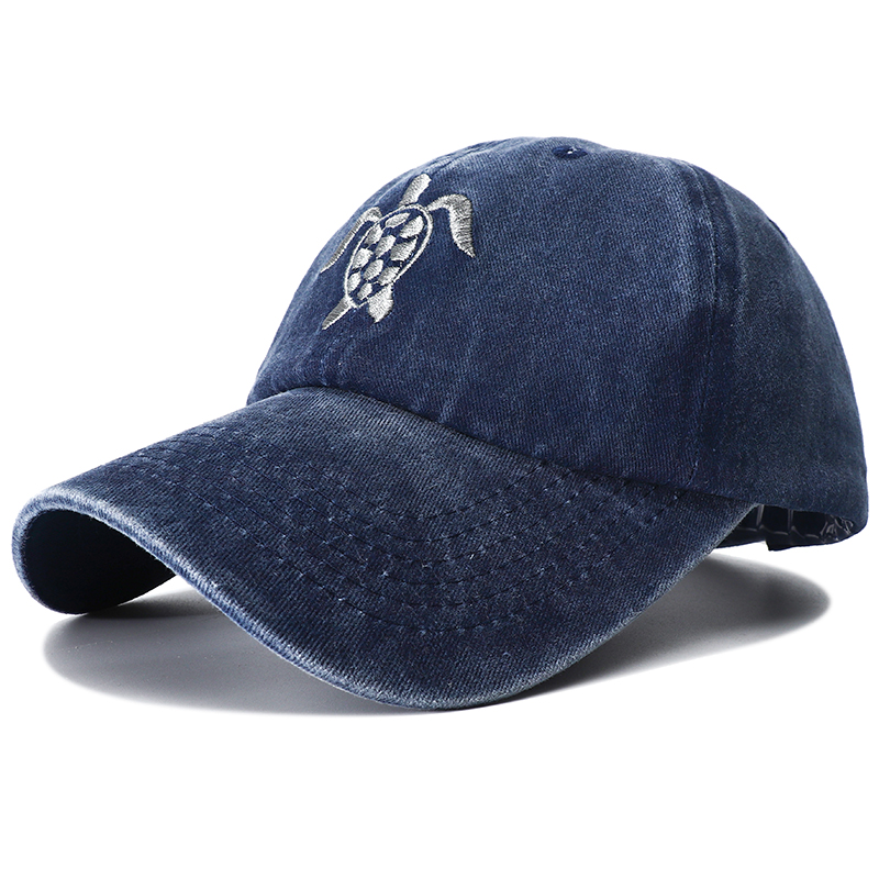 Title 7, 2023 New Autumn Turtle Embroidered Fitted Baseb...